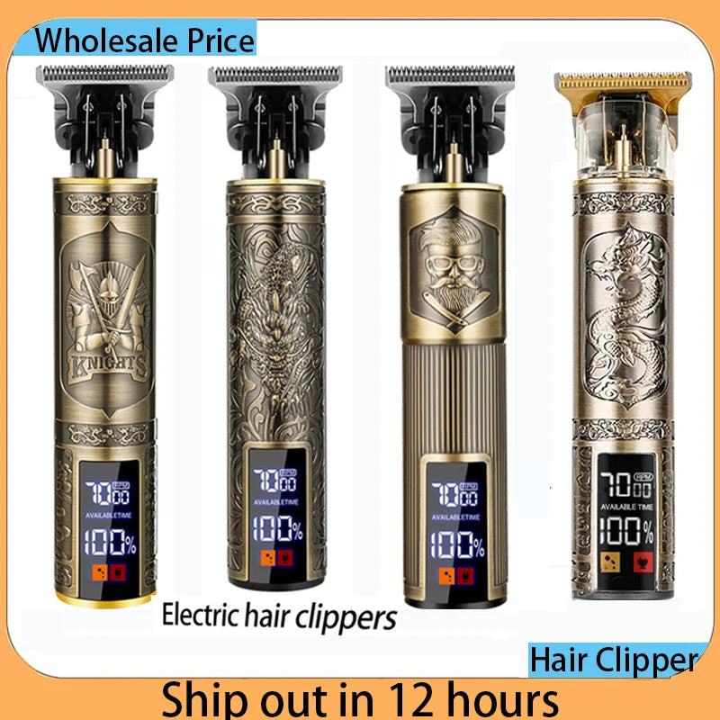 Vintage Pro Cordless Hair Trimmer — Precision Cutting for Men