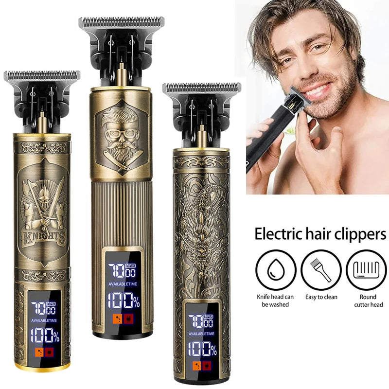 Vintage Pro Cordless Hair Trimmer — Precision Cutting for Men