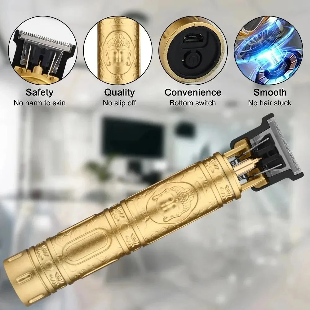 Vintage Pro Cordless Hair Trimmer — Precision Cutting for Men